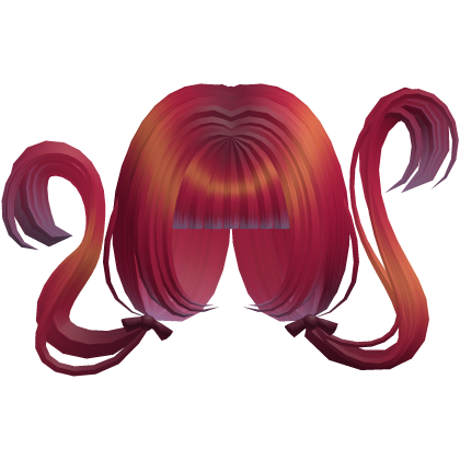 dark red spooky halloween floating pigtails