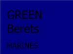 green berets marines