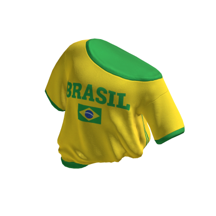 brasil tucked off shoulder shirt thumbnail