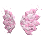 Pink Galaxy Crystal Wings