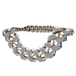 Shiny Iced Out Platinum Chain