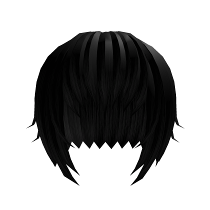 Male choppy vkei messy hair  (Black)