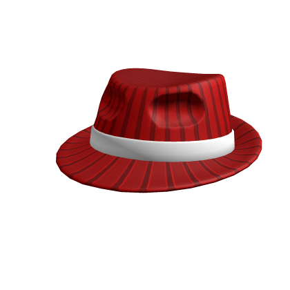 Red Pinstripe Fedora Roblox NoFilter