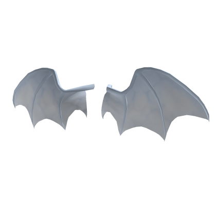 Icey White Bat Wings