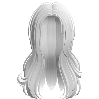 Long White Girl Hair Roblox item