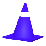 [FREE] Violet Traffic Cone