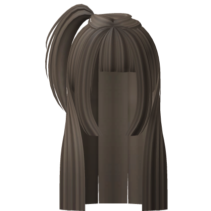 Cute Hime Hair w/ Pigtail in Brown Roblox item