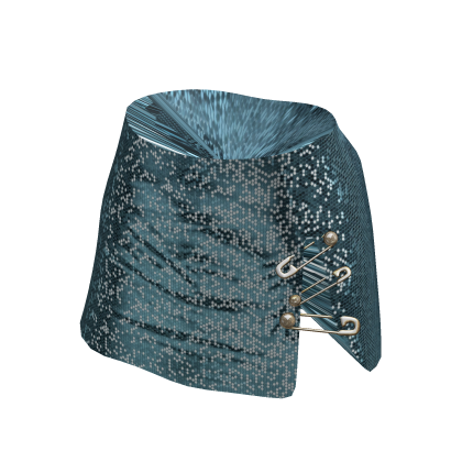 Mesh Chain Skirt | Blue thumbnail