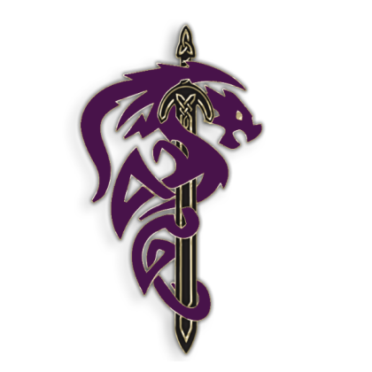 Purple Dragon around sword Roblox decal