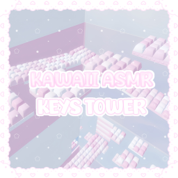 pastel pink keyboard tower