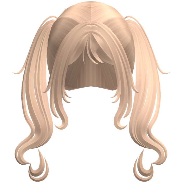Swirly Curled Long Pigtails (Blonde)