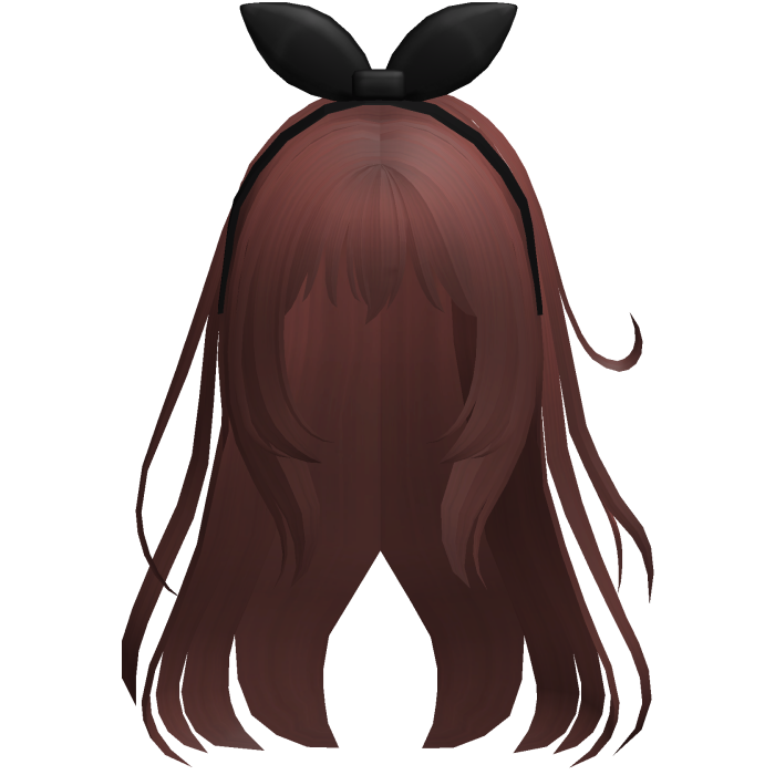 red wispy loose angelic hair w bow