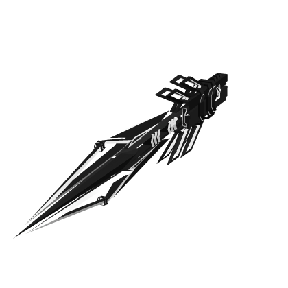 Left HandHeld Dark White Cyber Sword X1