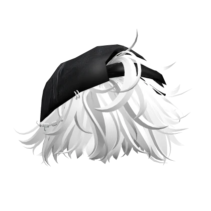 Anime Boy Messy Hair w/ Y2K White Distressed Hat | Roblox Item - Rolimon's