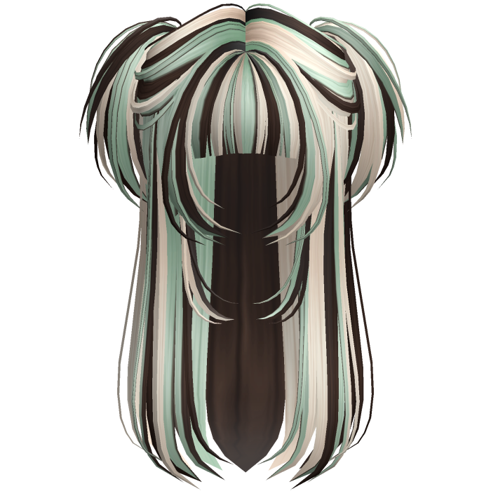 Vamp Long Straight Pigtails Confetti
