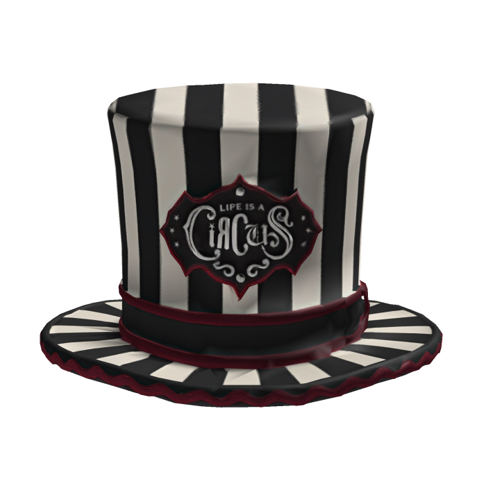 Clown Circus Stripes Top Hat