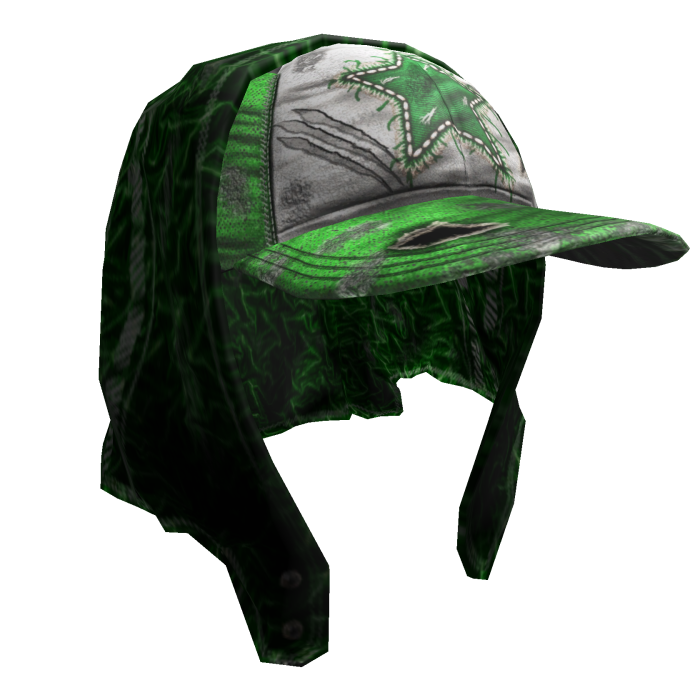 Green Jeans Cap w/Bandana Jeans Headscarf Y2K