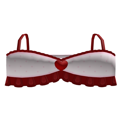 ♡ valentines red polka dot top