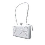 Mini Rhinestone Bag in White