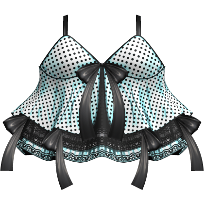 💚 Minty Gyaru Polkadot Ribbon Dress (LIMITED) thumbnail