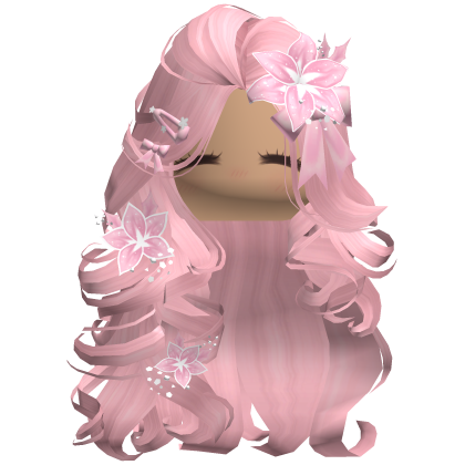 ♡ Christmas Blowout w/ Flowers (Pink)