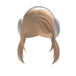 ୨♡cute blonde hair white earmuffs♡୧