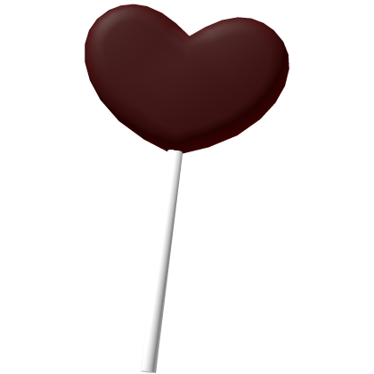 ,, 🖤. red heart lollipop