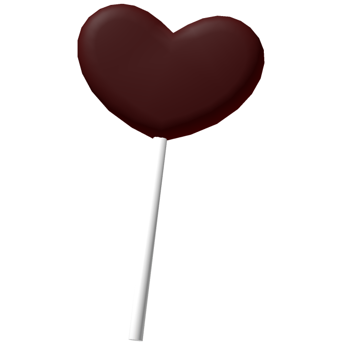 ,, 🖤. red heart lollipop