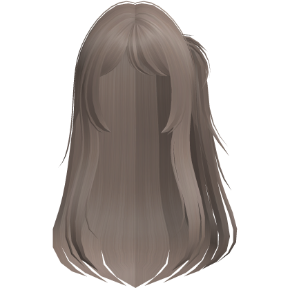 long side ponytail hair light brown Roblox item