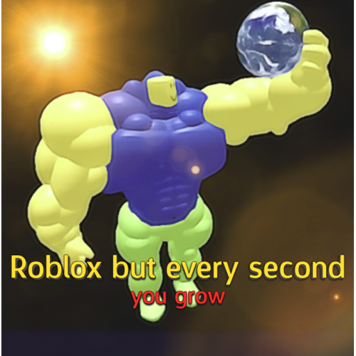 Roblox mas a cada segundo você cresce