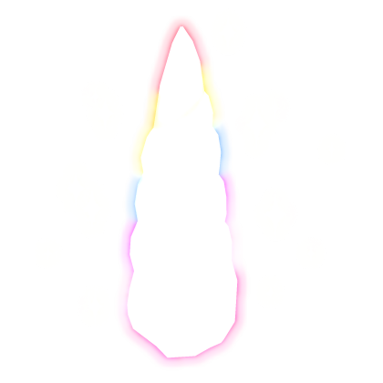 🦄emissive glowing baby unicorn horn kawaii cute Roblox item