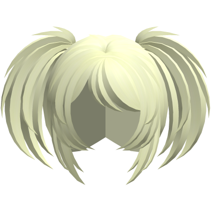 emo vkei moe fluffy pigtails yellow