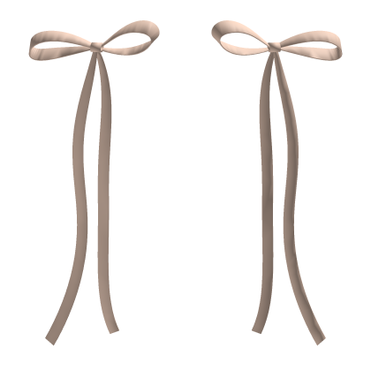 Cute Coquette Cream Hair Ribbon Bow