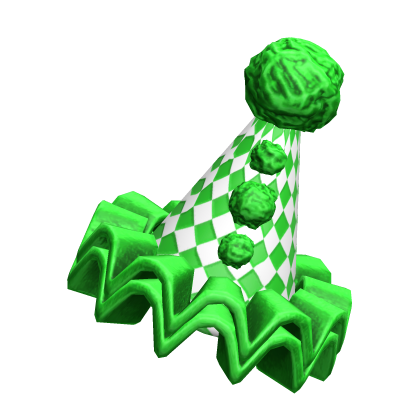 Green Clown Party Hat