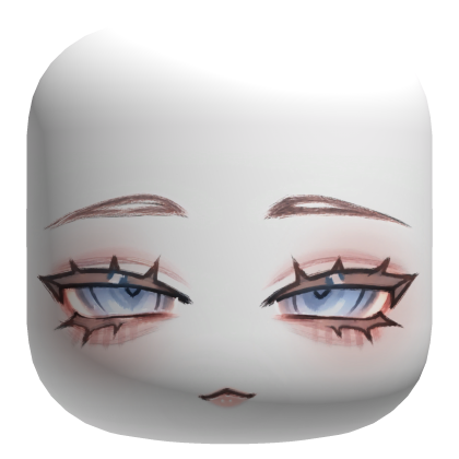 Pretty Face w/ Blue Eyes - White