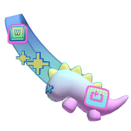 🦕 Retro arcade split rgb gamer button dino bag  Roblox item