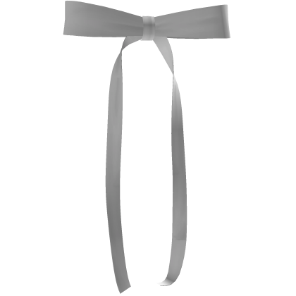 dainty coquette cute white face bow Roblox item