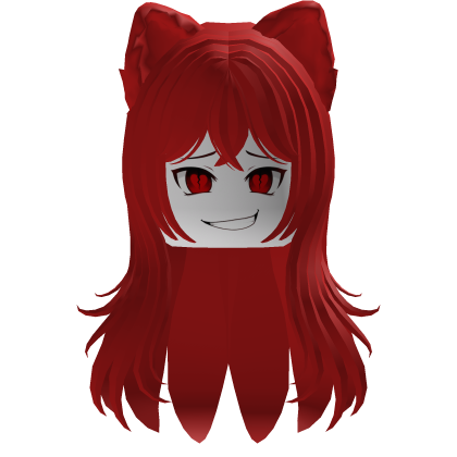 Mikocha Paparazzi Cute Red Hair Cat Ear Love Face Roblox item