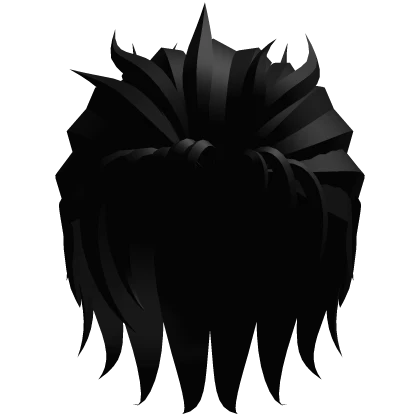 Roblox hair preview for Side Parted Slicked Back Hair - Black