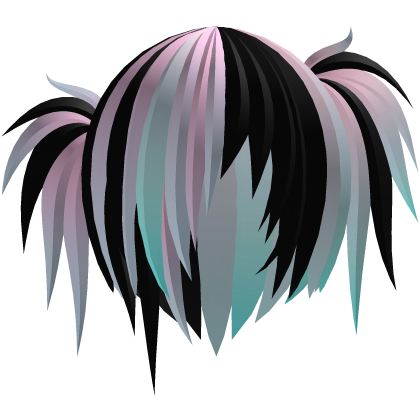 pastel goth uneven scene emo pigtails