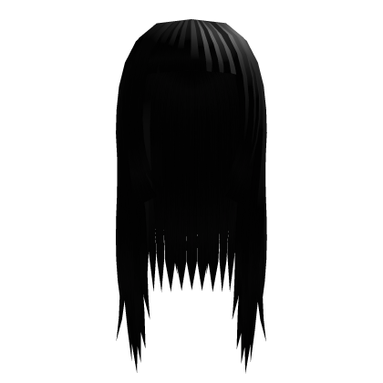 Long Gothic Vamp Hair Black