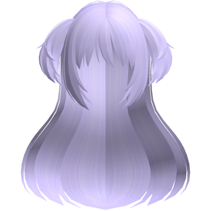 madoka magical girl long fluffy hair purple Roblox item