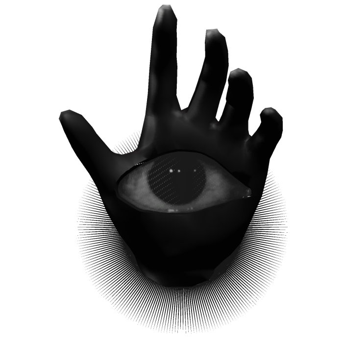 [Animated] Black Dreamcore Hand Eye