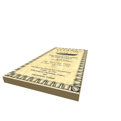 Titanic ticket