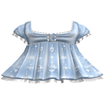 Ice Blue Celestial Coquette Dress Roblox item