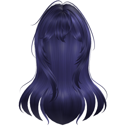 Purple Messy Anime Long Hair