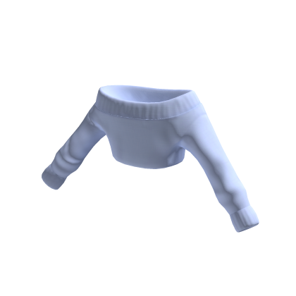 Blue Crop Off Shoulder Sweater thumbnail