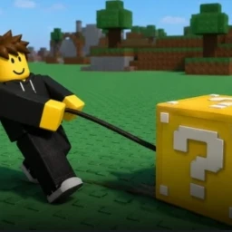 Drag the lucky block by brainrot icon
