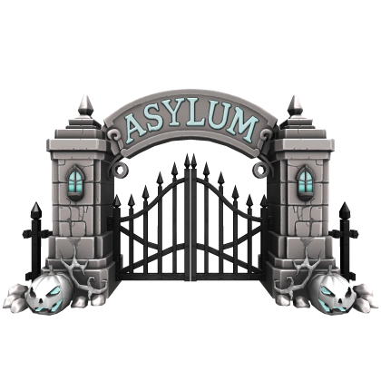 Spooky Halloween Asylum Gate Background