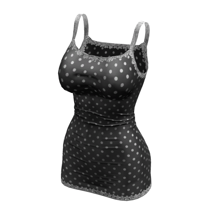 ʚ♡ɞ tight black polka dot lace mini dress